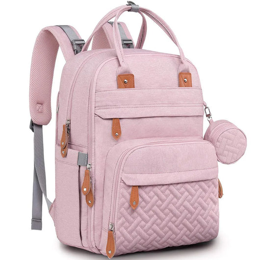 Multipurpose Diaper Backpack Pink