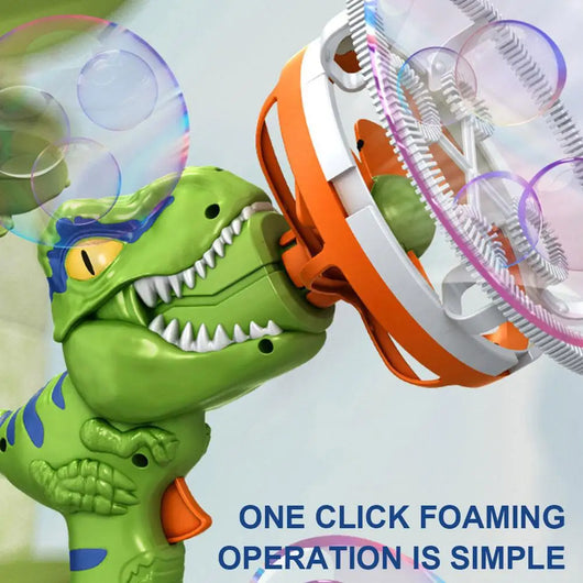 Dinosaur Bubble Gun with Fan