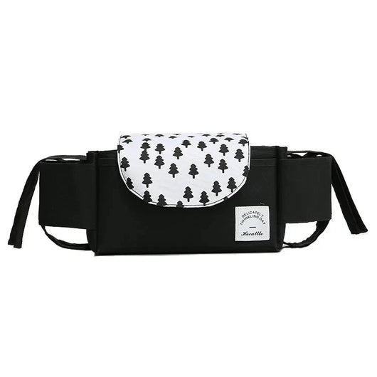 Stroller Organizer Bag Black White