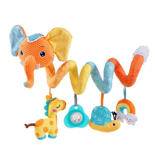 Baby Spiral Plush Toy Elephant Yellow