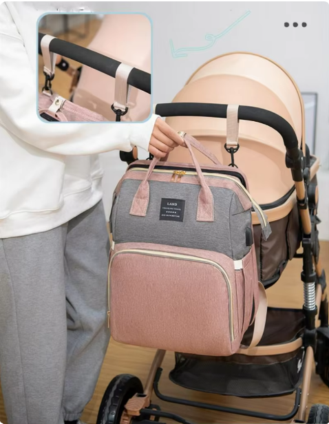 Portable Folding Crib Bed Mommy Bag