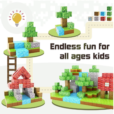48pc Magnetic Blocks Set