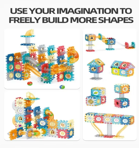 Slide and Marble Run Block Set