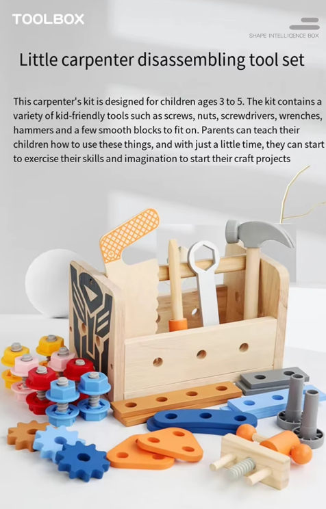 STEM Wooden Construction Tool Set