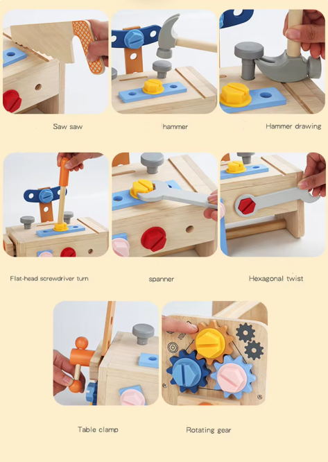 STEM Wooden Construction Tool Set