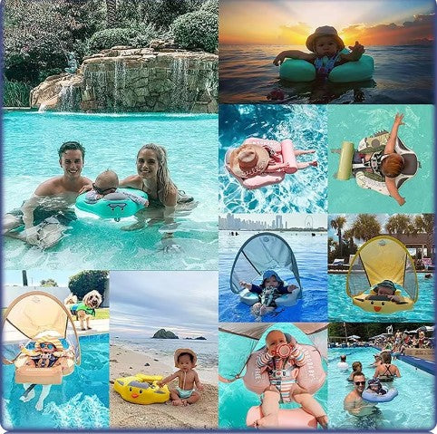 Non Inflatable Swim Float with Canopy