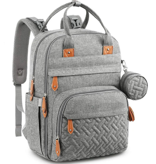 Multipurpose Diaper Backpack Light Gray