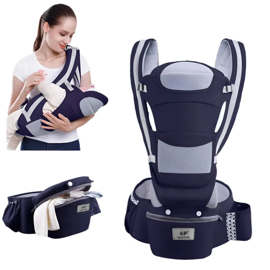 Baby Carrier Ergonomic Kangaroo Drak Blue seasons