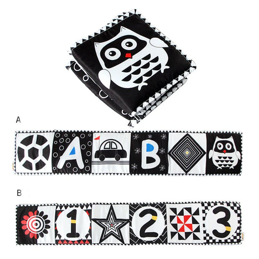 Montessori-Inspired Baby Bed Mobile – High Contrast Visual Soother Owl