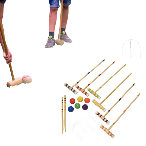 Wooden Croquet Set – 6 Player Family Game