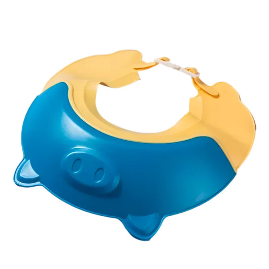 Adjustable Shower Cap Pig Blue