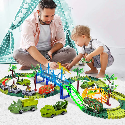 Climbing Electric Engineering Dinosaur Railway Car