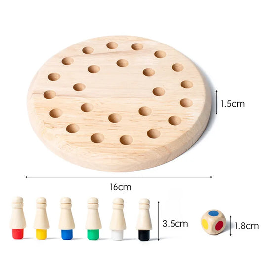 Wooden Memory Match Stick Chess Game