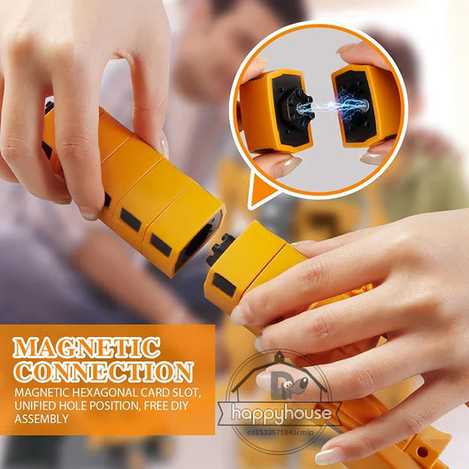 Kids Magnetic Transform Engineering Car