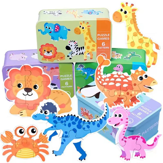 Baby Montessori Animal Number Matching Puzzle Game