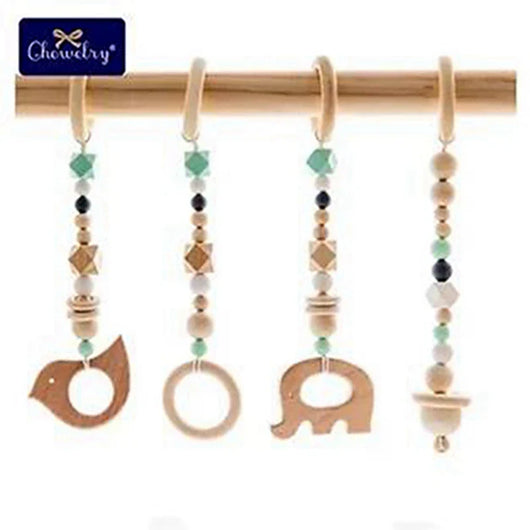 Baby Gym Play Frame and Pendants Green Elephant