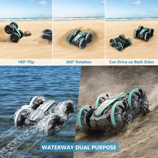 Kids Water Land RC Stunt Car