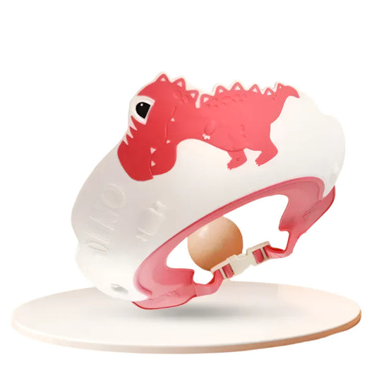 Adjustable Shower Cap Dino Red