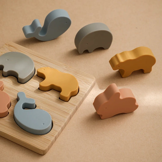 Animal Silicone Puzzle Montessori Toys