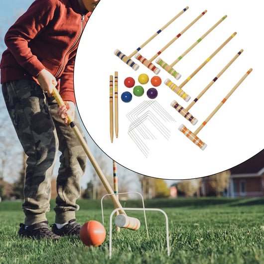 Wooden Croquet Set – 6 Player Family Game
