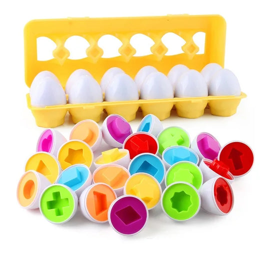 Matching Eggs Color & Shape Sorter 12Pcs in box