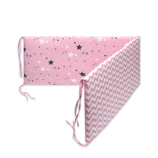 Crib Bumpers Stars Pink