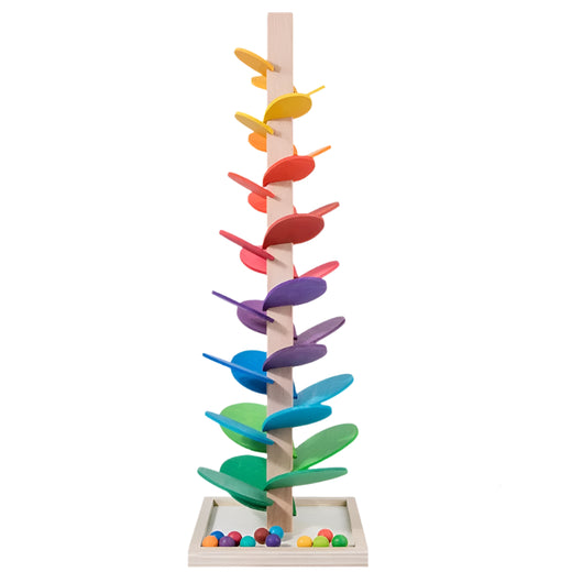 Wooden Rainbow Ball Track – Montessori Music Toy Large