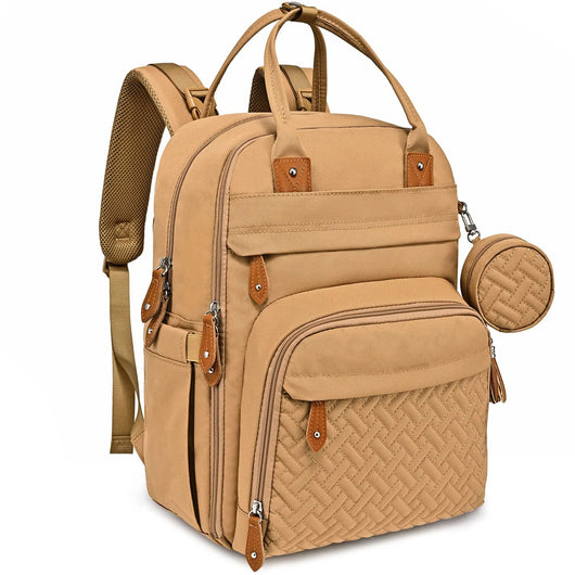 Multipurpose Diaper Backpack Brown