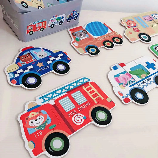 Baby Montessori Animal Number Matching Puzzle Game