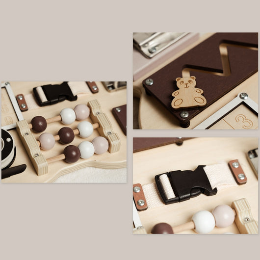 Montessori Bear Busy Board – Double the Fun, Double the Learning