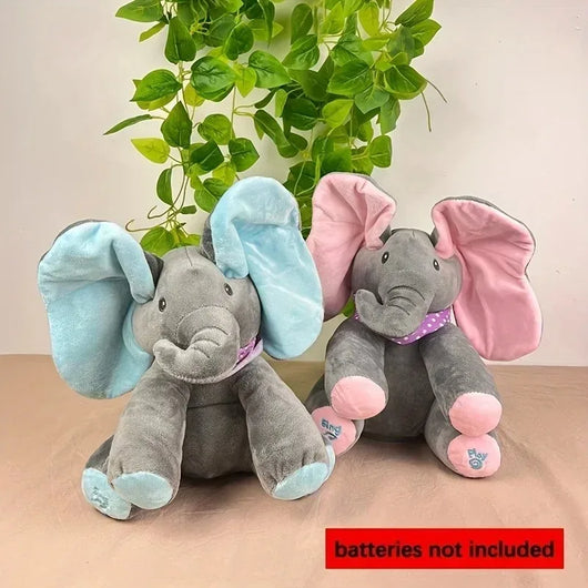 Peekaboo Singing Elephant Plush Toy