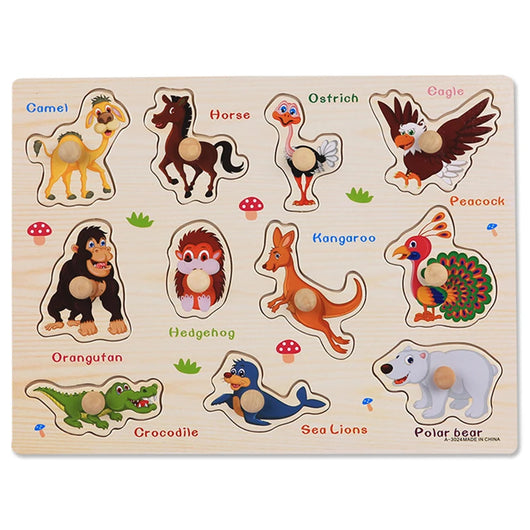 Montessori Wooden Puzzle Board Camel
