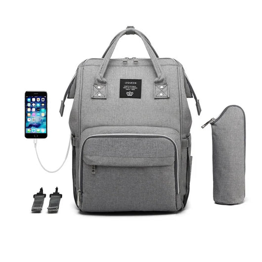 Mommy Baby Care Nappy Bag Gray