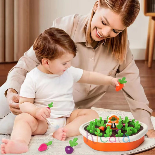 Montessori Pull Carrot Counting Toy Set