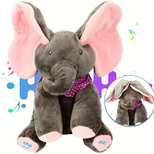 Peekaboo Singing Elephant Plush Toy