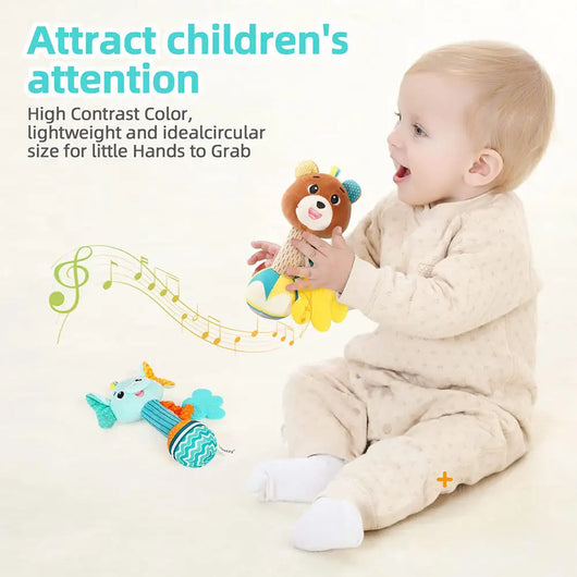 Animal Rattle Hand Grip
