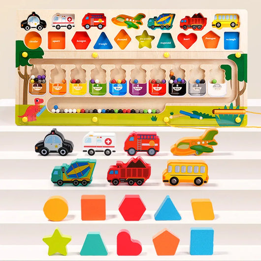 3 in 1 Magnetic Montessori Puzzle Board