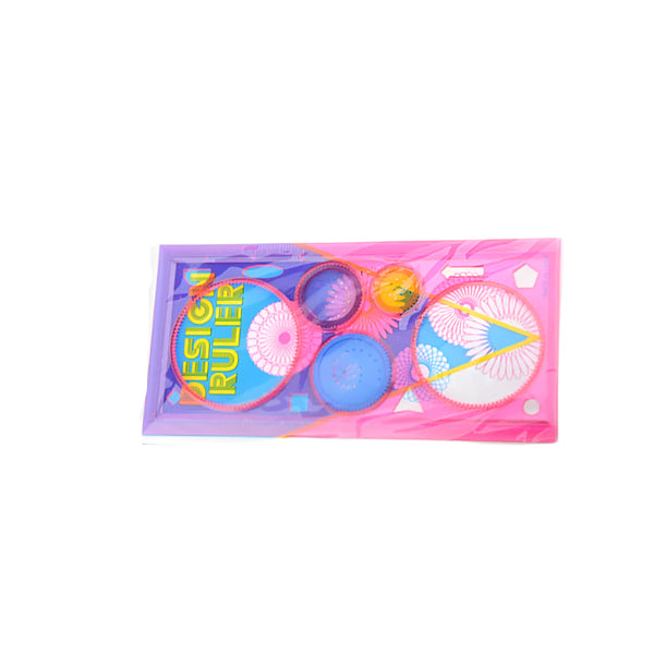 Spirograph Drawing Stencil Set Pink