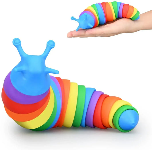 Fidget Slug Sensory Toy Multicolor