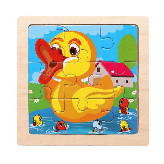 Kids Wooden Jigsaw Puzzle Duck