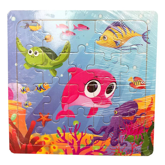 Wooden 3D Puzzle Ocean Creatures