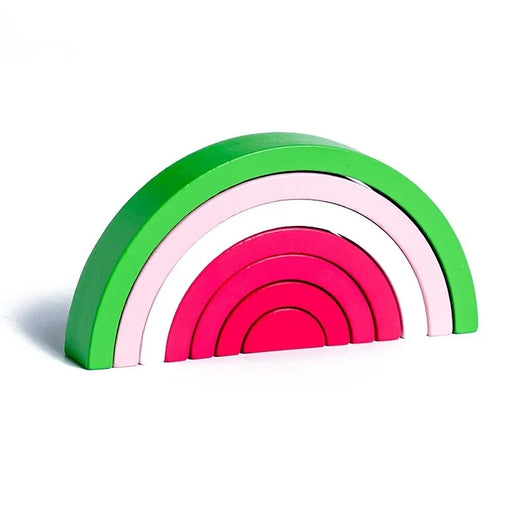 Rainbow Montessori Blocks Watermelon Red