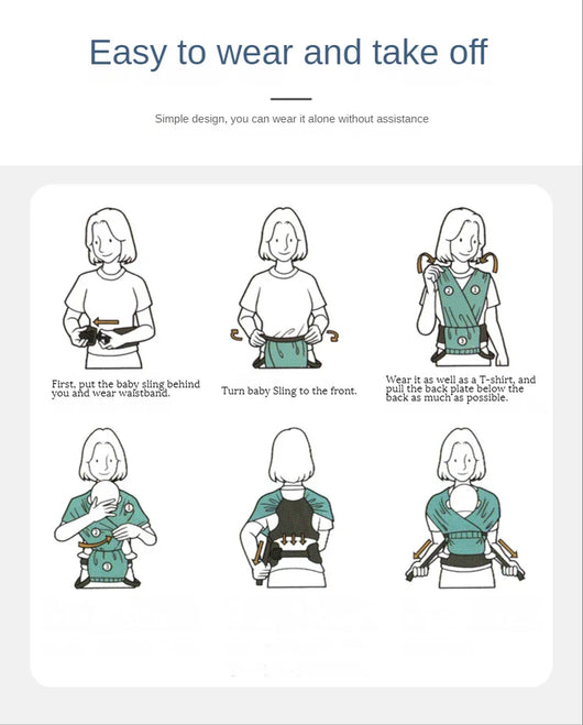 Ergonomic Baby Carrier Sling Wrap
