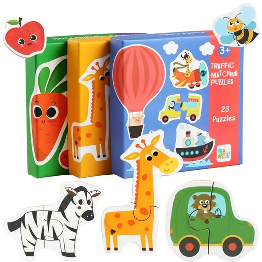 Kids Wooden Jigsaw Matching Puzzle