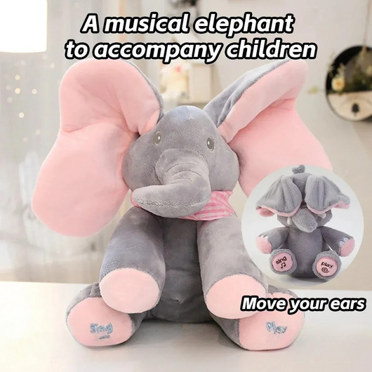 Peekaboo Singing Elephant Plush Toy