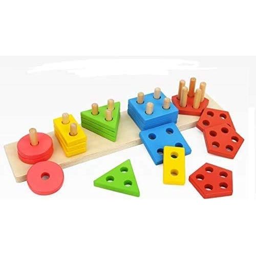 Wooden Educational Blocks Puzzle