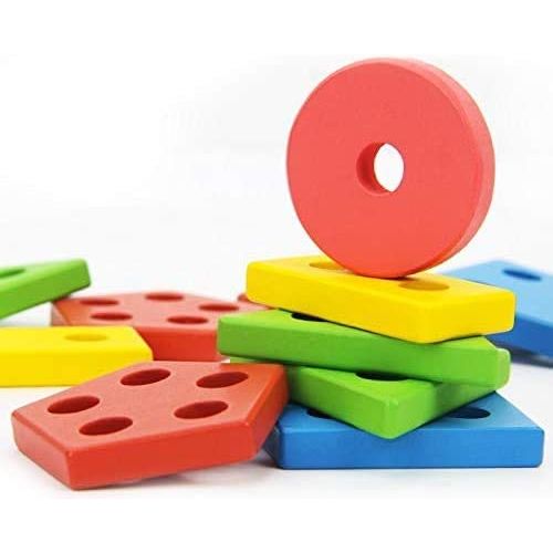 Wooden Educational Blocks Puzzle