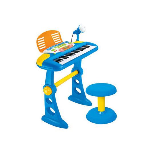 Electronic Keyboard with Stand Toy Blue