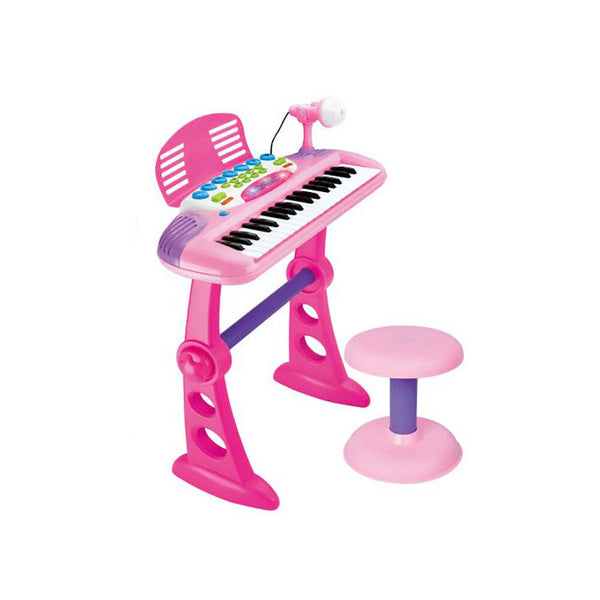 Electronic Keyboard with Stand Toy Pink