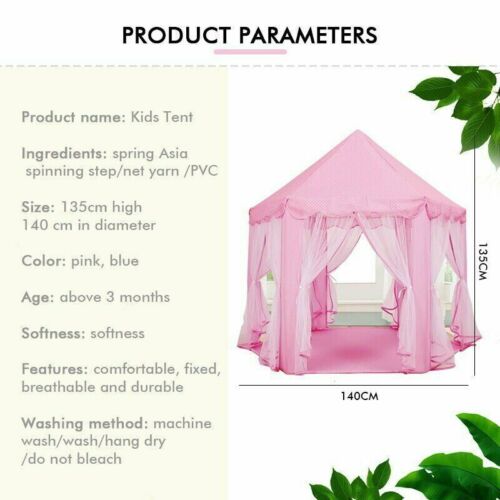 Kids Playhouse Pop Up Castle Tent